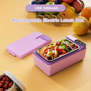 Axyaa Rechargeable Heated Lunch Box with Removable Stainless Steel Container
