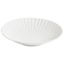 Axyaa White Porcelain Disc Shallow Plate Set for High-End Dining Experience
