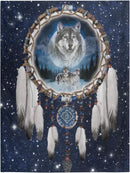 Axyaa Dream Catcher Wolf Blanket - Cozy Bed and Sofa Throw