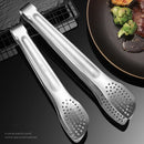 Axyaa Stainless Steel Non-Slip Food Tongs, BBQ Cooking Clip Kitchen Accessories