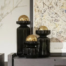 Axyaa Golden Ball Glass Vase Terrarium Home Decor Arrangement