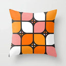 Axyaa Rainbow Tunnel Pattern Pillowcase Brown Plush Cover 45x45cm