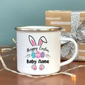 Axyaa Kids Bunny Enamel Mug - Personalized Easter Gift - Cocoa & Juice Cup