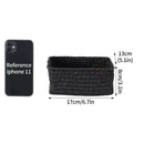 Axyaa Woven Basket Storage Organizer for Sundries, Drawer, Closet, Desktop - Cesta Mimbre