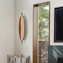 Axyaa Modern LED Brown Leaf Wall Lamp 40/60/80cm Sconce