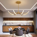Axyaa Modern LED Ceiling Chandelier with Remote Control App for Bedroom, Living Room
