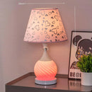 Vintage Floral Table Lamp by Axyaa – Ceramic Warm Light for Bedroom & Living Room