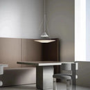 Axyaa Minimalist Nordic LED Acrylic Disc Pendant Light for Artistic Living Room and Dining Room