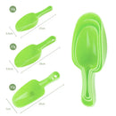 Axyaa Plastic Ice Shovel Set For Baking & Kitchen - 3 Piece Candy Colors
