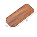 Axyaa Japanese Walnut Cloud Square Tray for Living Room and Dining Room