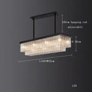 Axyaa Crystal Chandelier Ceiling Lamp for Modern Dining Room Decor