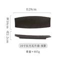 Axyaa Sushi Plate Set Ceramic Tableware BBQ Dim Sum Creative Strip Dish