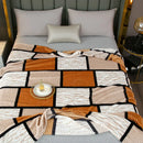 Axyaa Plaid Flannel Throw Blanket - Cozy All-Season Bedspread