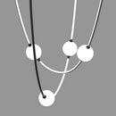 Axyaa Nordic Minimalist Curved Chandelier for Living Room, Restaurant, Bar Counter