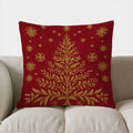 Axyaa Snowflake Christmas House Pillow Cover for Sofa Bedroom Car