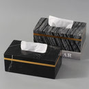 Axya Marble Tissue Box - Nordic Modern Light Luxury Home Hotel Decor Craft