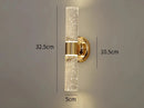 Axyaa Crystal Rod LED Wall Light: Modern Bedroom Living Room Lamp for Aisle & Corridor