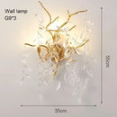 Axyaa Crystal Branch Chandelier Ceiling Pendant for Living Dining Bedroom Lighting