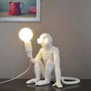 Axyaa Monkey Pendant Lamp: Hemp Rope Creative Wall Sconce Light