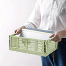 Axyaa Green Foldable Storage Baskets Set for Desktop Organization