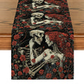 Axyaa Halloween Skull Table Runner: Kitchen Holiday Party Decor & Dining Table Cloth