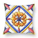Axyaa Green Leaf Moroccan Flowers Cushion Cover 45X45cm