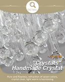 Axyaa Crystal Gold Tree Branch Ceiling Chandelier