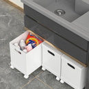Axyaa Clear Drawer Boxes with Lids & Wheels - Household Plastic Organizers