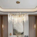 Axyaa Crystal Branch Chandelier - Modern & Elegant Lighting for Living Room & Restaurant