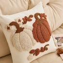 Axyaa Pumpkin Embroidered Halloween Cushion Cover 45x45cm
