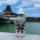Axyaa Shiny Diamond Stainless Steel Thermal Water Bottle Vacuum Flask Insulation Cup