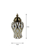 Axyaa Ceramic Electroplating Vase Jar - Luxury Home Decor Craft for Living Room Entryway