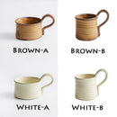 Axya Ceramic Coffee Cup Set, Glaze Crafts, Vintage Style Coffeeware & Photography Props