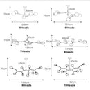 Axyaa Colorful Glass Branch Chandelier: Designer Magic Bean Ceiling Light