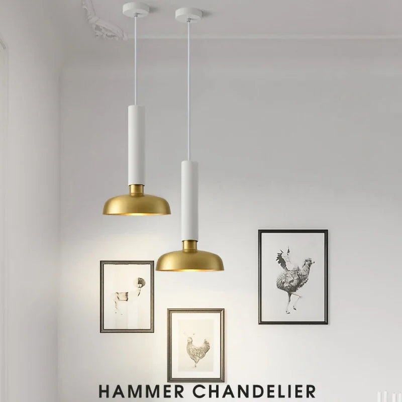 Axyaa Nordic Pendant Lights LED 7W Chandelier Modern Indoor Lighting