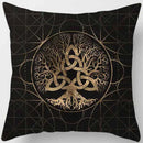 Axyaa Dark World Tree Print Pillow Cover - Home Decor Essential