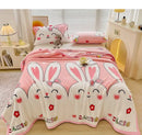 Axyaa Cloud Mink Velvet Cover Blanket - Milk Fiber Printed Blanket
