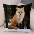 Axyaa Fox Pillowcase for Home, Office, Car Decor