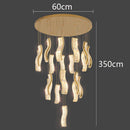 Axyaa Nordic Stair Chandelier Ceiling Light Indoor Lighting for Living Room and Dining Room