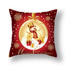 Axyaa Festive Christmas Pillow Case for Sofa Decor Merry Xmas Cushion Cover
