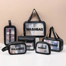 Axyaa PVC Travel Toiletry Bag: Portable Makeup Organizer for Women, Cosmetic Storage Container