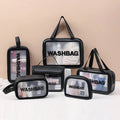 Axyaa Travel Toiletry Bag: Portable PVC Makeup Organizer for Women