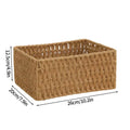 Axyaa Large Woven Storage Basket Home Organizer Wardrobe Closet Clothes Box