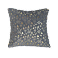 Axyaa Christmas Foil Print Cushion Cover with Snowflake Elk Design