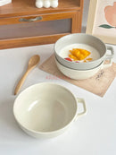 Axyaa 5-inch Ceramic Yogurt Dessert Fruit Bowl Bird's Nest Design