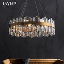 Axyaa Crystal Chandelier LED Pendant Lamp for Luxury Home Decor