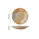 Axyaa Creative Ceramic Dinner Dessert Snack Sushi Steak Plates Vintage Specialty Tableware