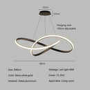 Axyaa Minimalist Ring Led Pendant Light Chandelier for Living Dining Bedroom Decor