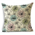 Axyaa Spring Floral Oil Painting Pillowcase for Home and Car Decor