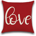 Axyaa Love Rainbow Pillowcase Home Decoration for Valentine's Day